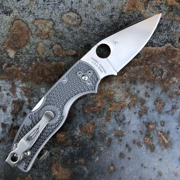 Spyderco Native 5 Grey FRN Maxamet Blade Folding Knife